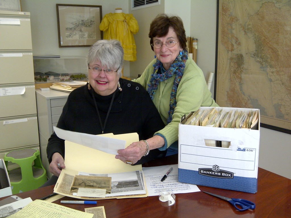 History Room Volunteers - Ruth Bailey and Sherril Barber