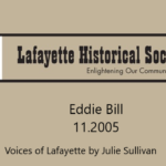 Title card giving the name and date of the oral history