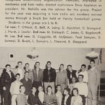 Picture of the members of the 1954-1955 Las Lomas Electronics Club Members