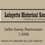Sallie Gavey Rasmussen