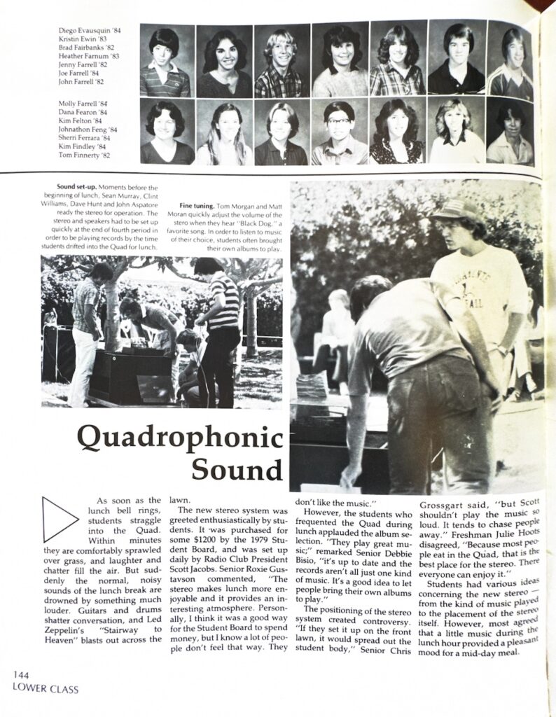 Article On Sound System In Quad (Quadrophonic Sound)