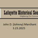John Marchant Oral History Title Card